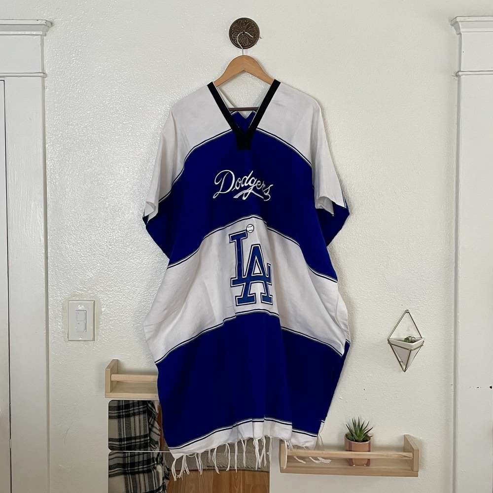 LA Dodgers Poncho Sarape Acrylic Cotton One Size